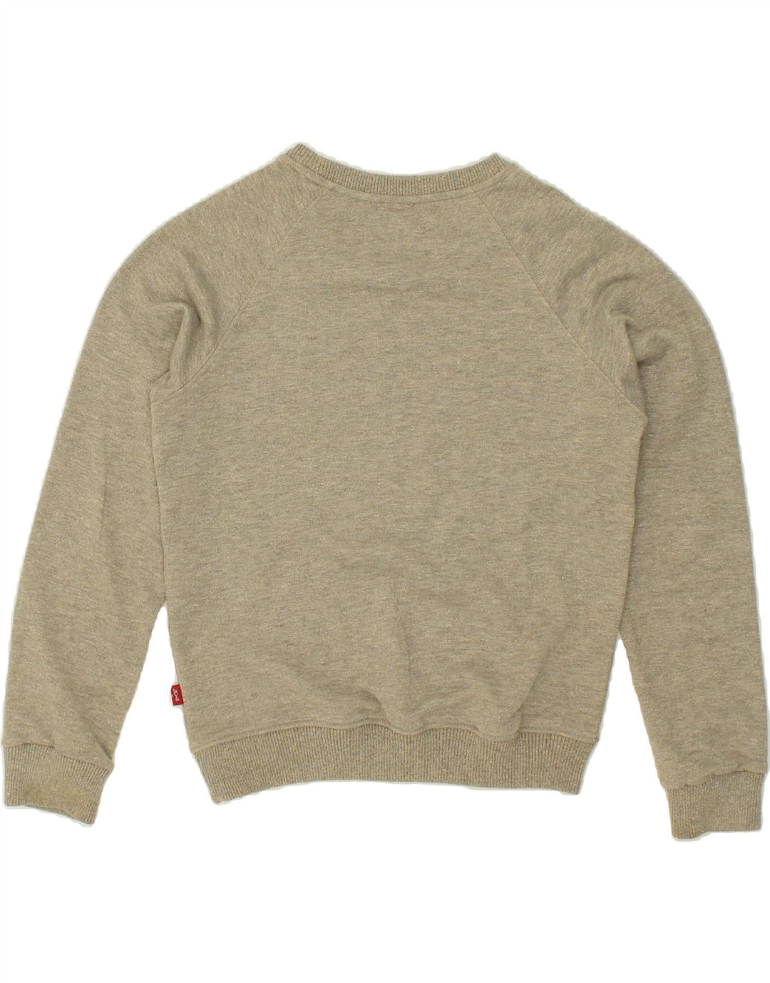 LEVI'S Womens Graphic Sweatshirt Jumper UK 14 Medium Grey Cotton Vintage Levi's and Second-Hand Levi's from Messina Hembry 