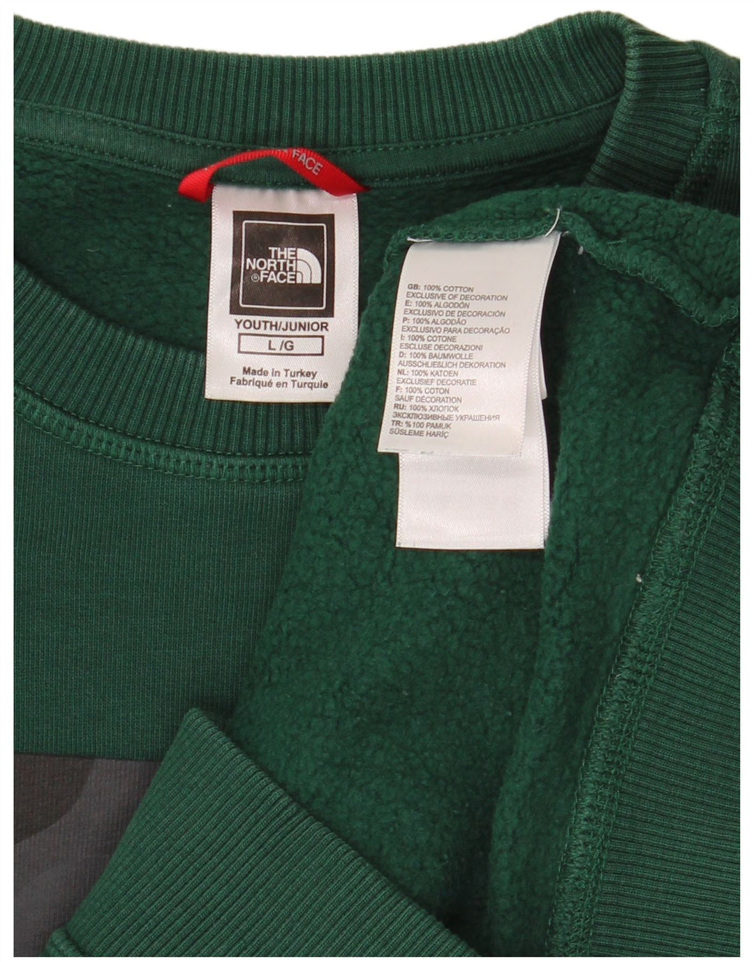 THE NORTH FACE Grafik-Sweatshirt für Jungen, 11–12 Jahre, Größe L, Grün