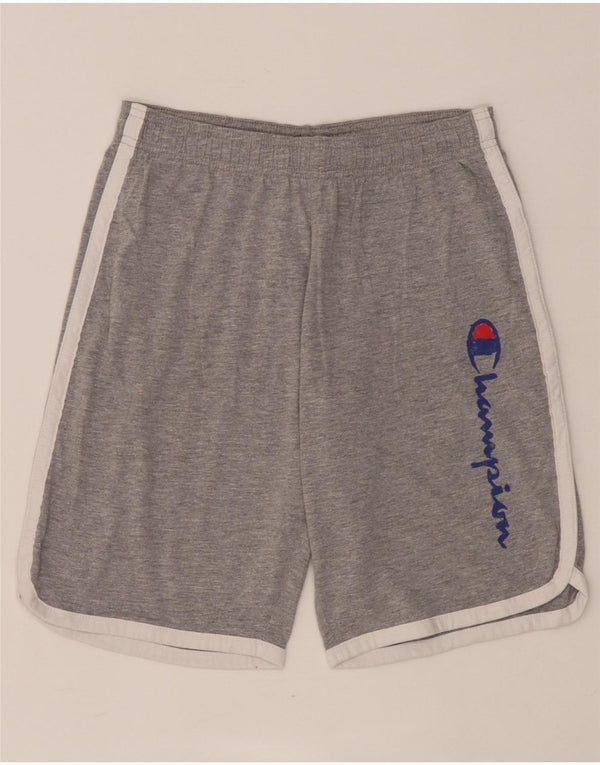 Champion Sport-Shorts mit Grafik für Mädchen, 11–12 Jahre, Größe L, Grau, Farbblock