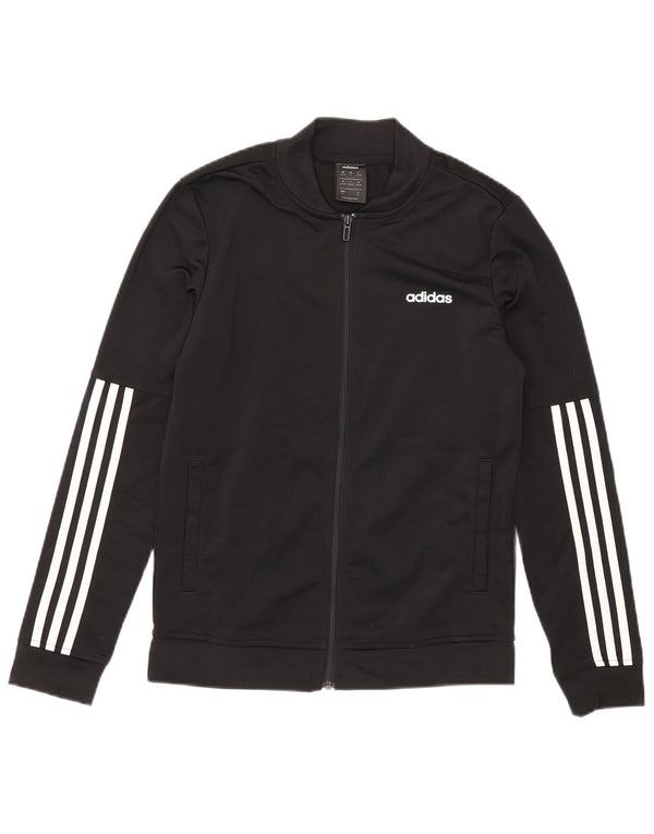 Adidas Damen Trainingsanzug Top Jacke UK 8/10 Small Schwarz Polyester