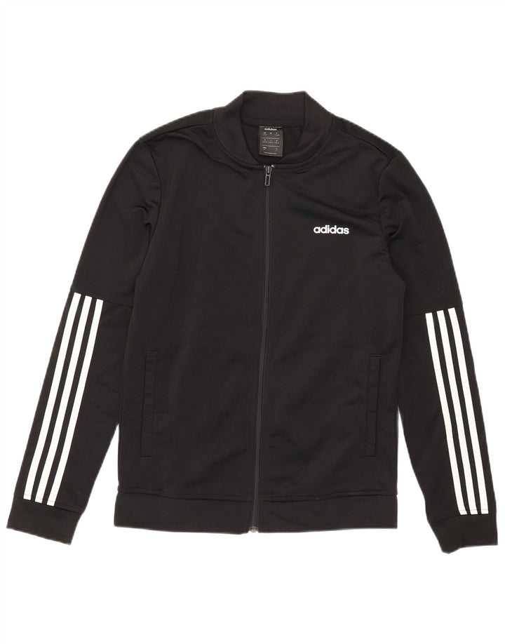 Adidas Damen Trainingsanzug Top Jacke UK 8/10 Small Schwarz Polyester