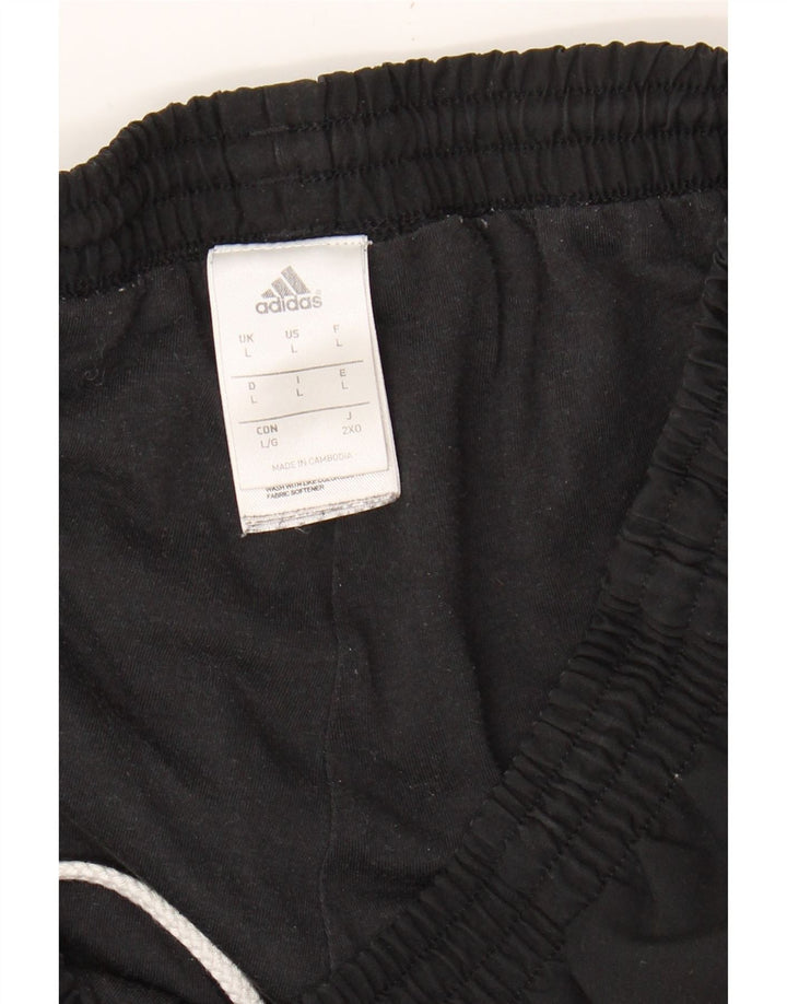 ADIDAS Mens Tracksuit Trousers Joggers Large  Black Polyester Vintage Adidas and Second-Hand Adidas from Messina Hembry 