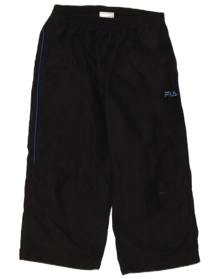 Fila Capri-Trainingshose für Damen, UK 14, Größe L, Schwarz, Polyester