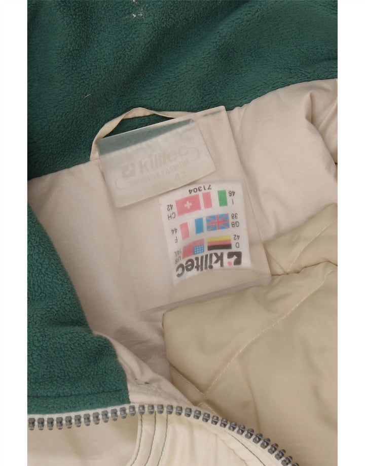 Killtec Damen Übergroße wattierte Jacke IT 46 Large Weiß Polyester