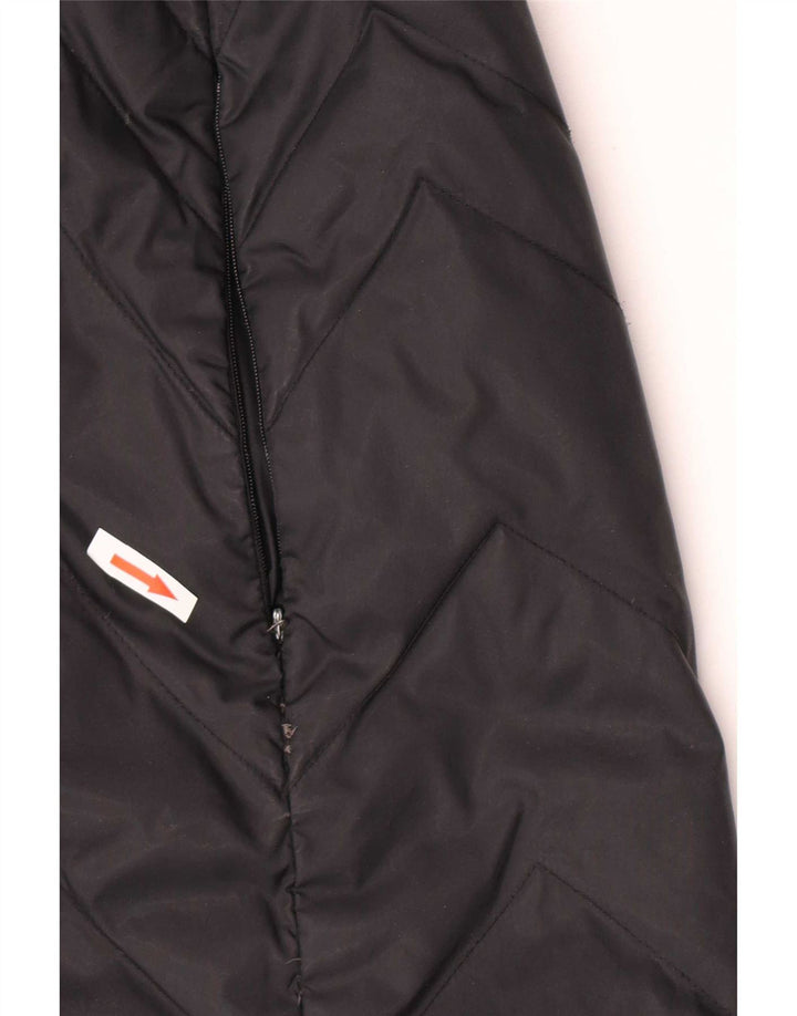 Max & Co. Wattierter Damenmantel UK 12 Medium Schwarz Polyamid