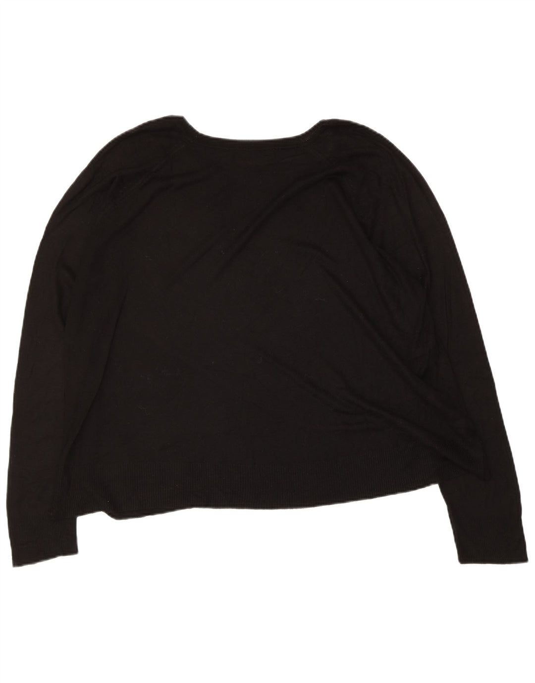 Zara Damen-Pullover mit U-Boot-Ausschnitt, Gr. 14, mittelschwarz