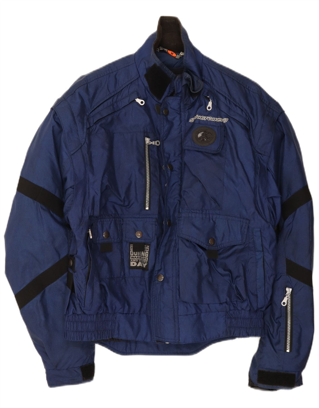 Spidi Herren-Racer-Jacke, UK 38, mittleres marineblaues Farbblock-Polyester