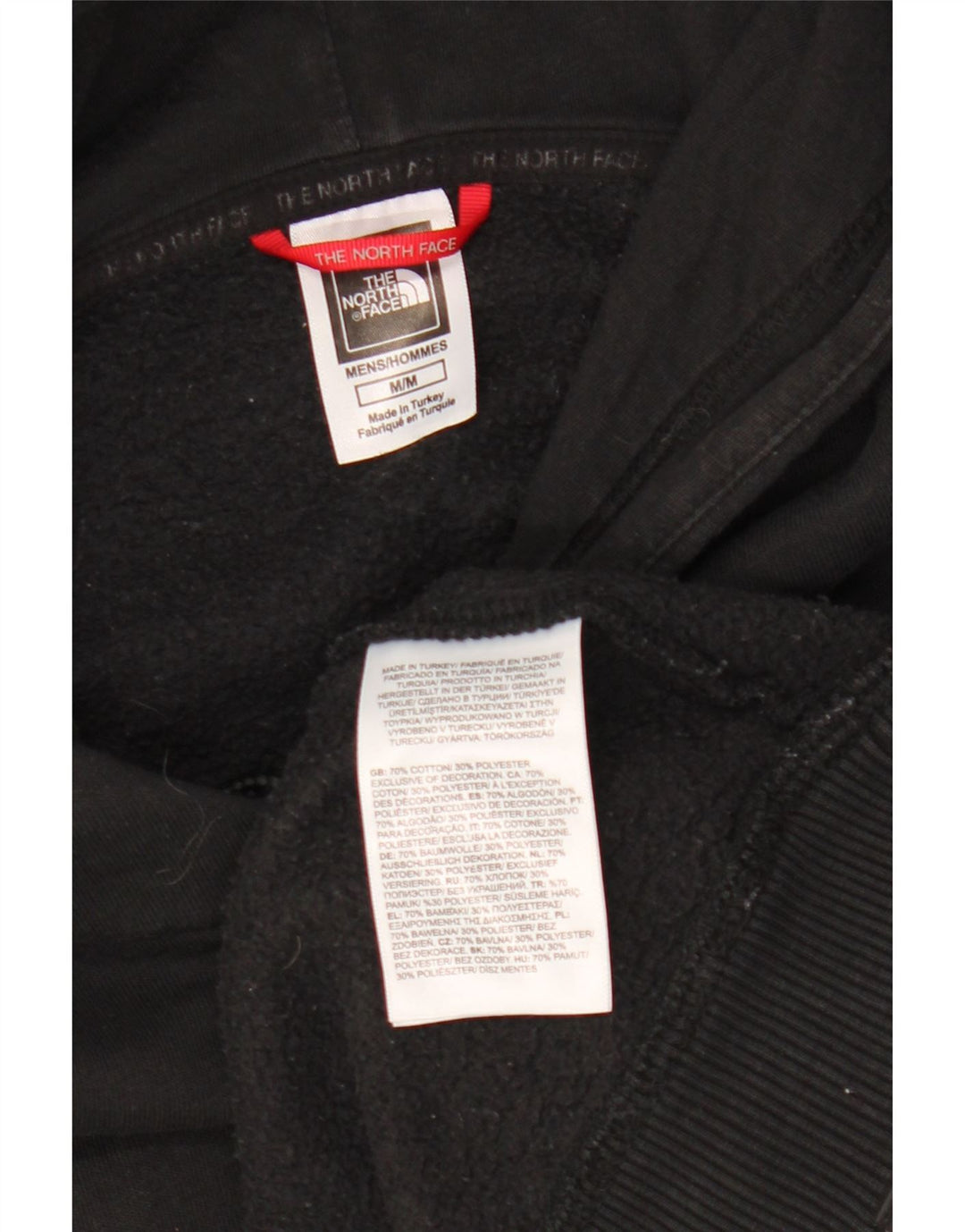 The North Face Herren-Kapuzenpullover aus mittelschwarzer Baumwolle