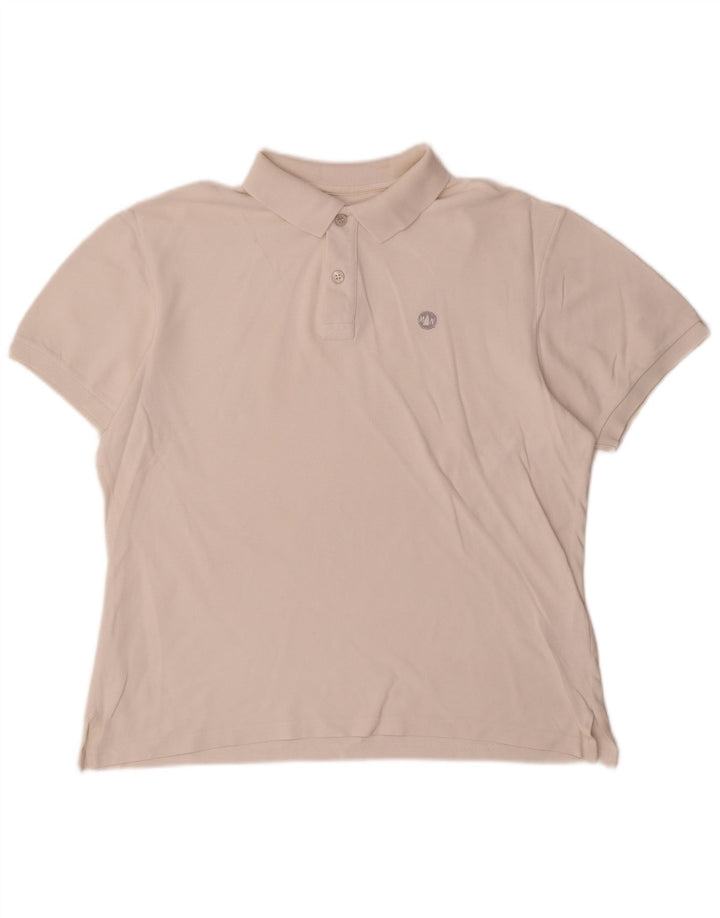 Murphy & Nye Damen Poloshirt UK 16 Large Weiße Baumwolle