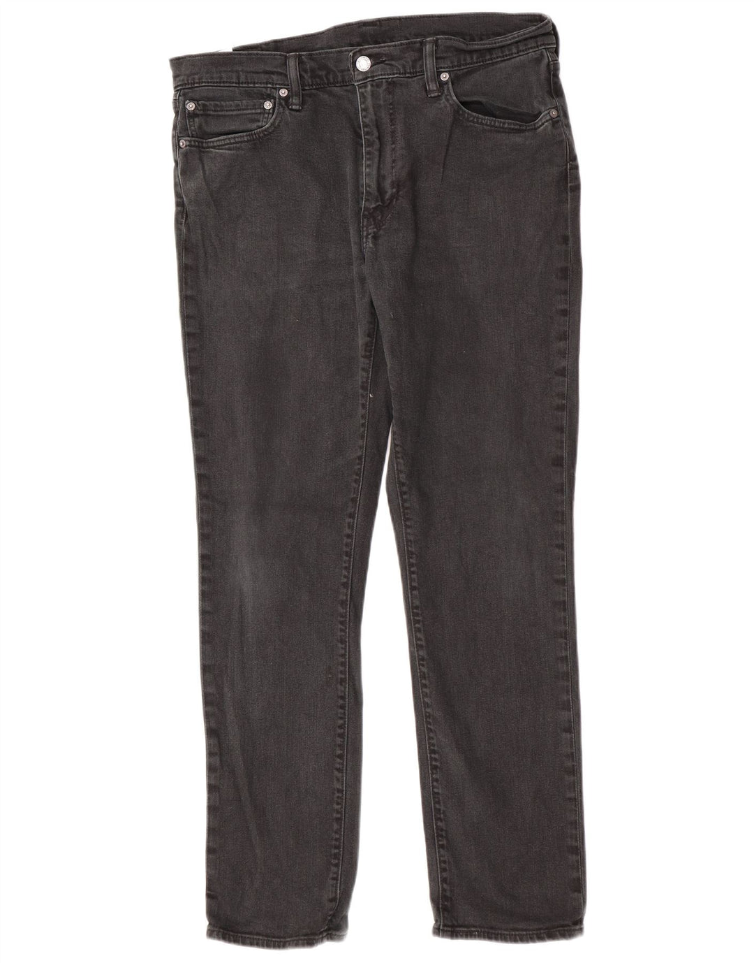 Levi's Herren Slim Jeans W36 L32 Schwarze Baumwolle