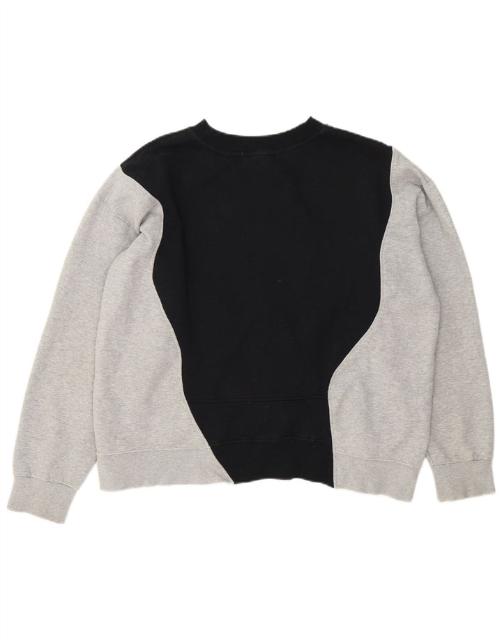 Nike Damen-Sweatshirt mit Grafik, UK 14, Mittelschwarz, Farbblock