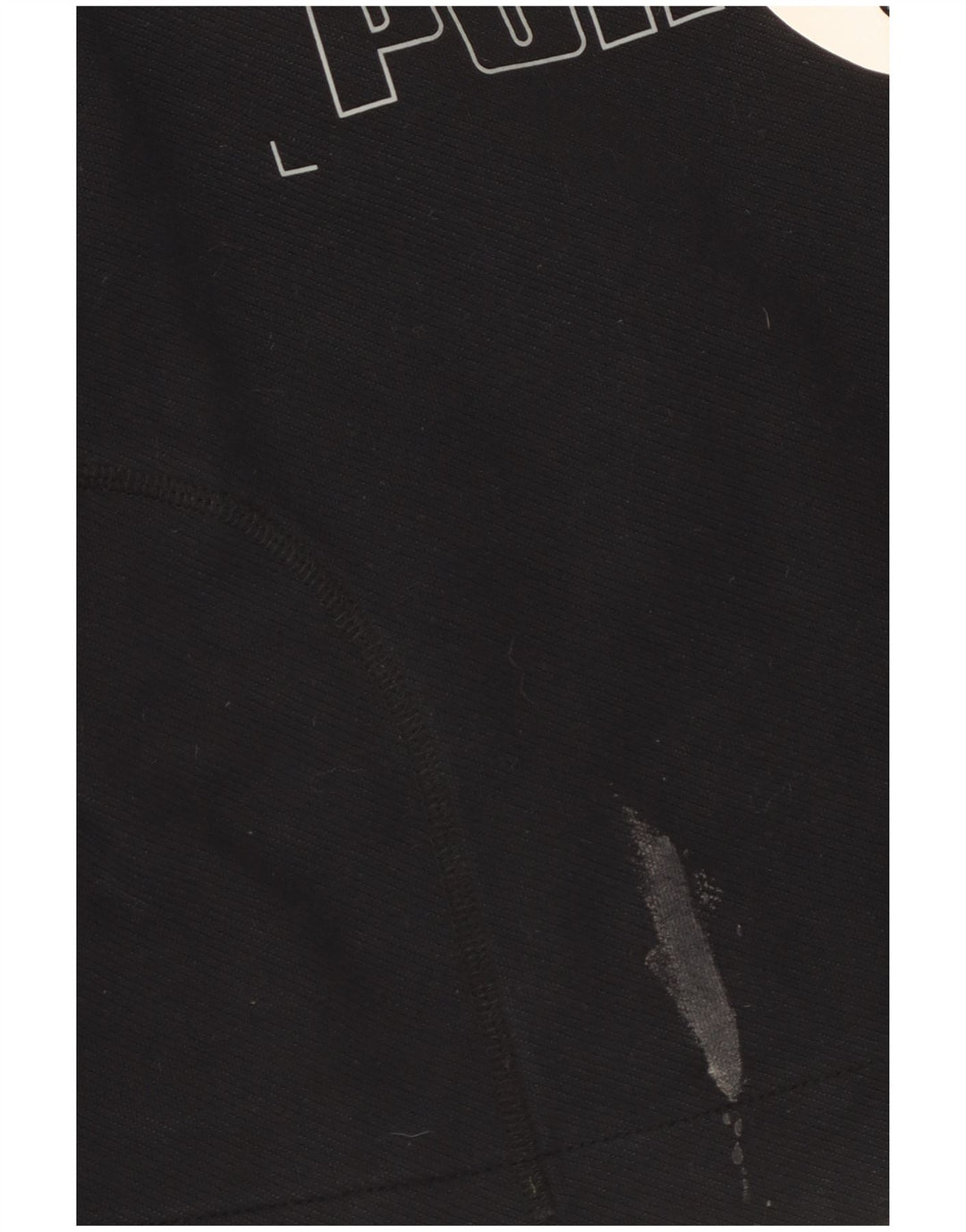 Puma Damen Graphic Crop Sweatshirt Pullover UK 14 Medium Schwarz