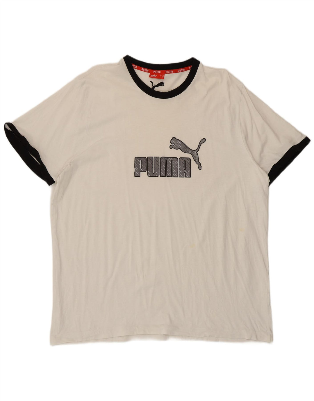 Puma Herren Grafik T-Shirt Top 2XL Weiß