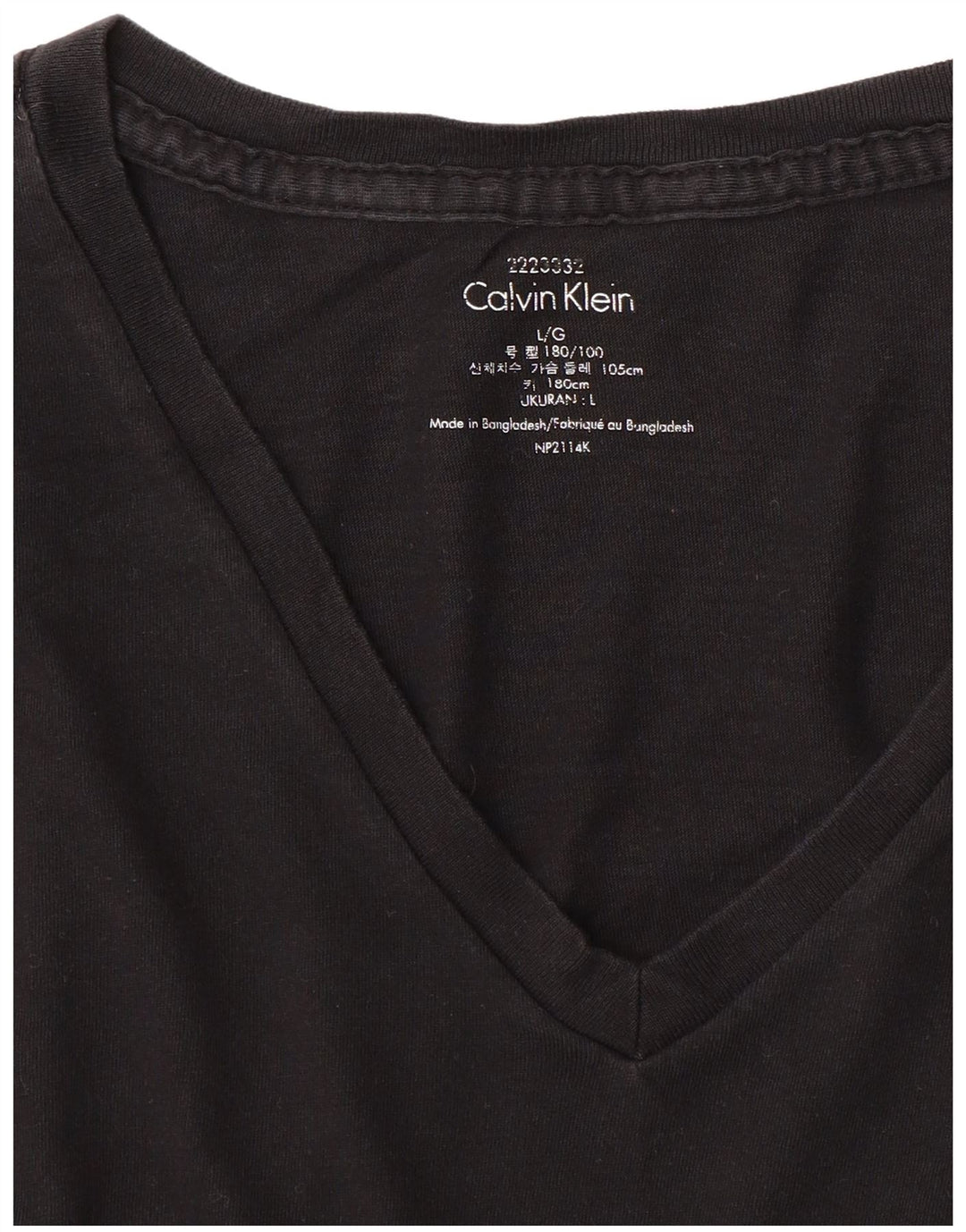 CALVIN KLEIN Herren T-Shirt Top Large Schwarz