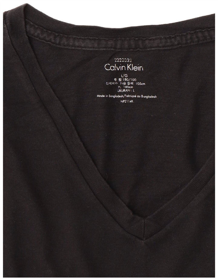 CALVIN KLEIN Herren T-Shirt Top Large Schwarz