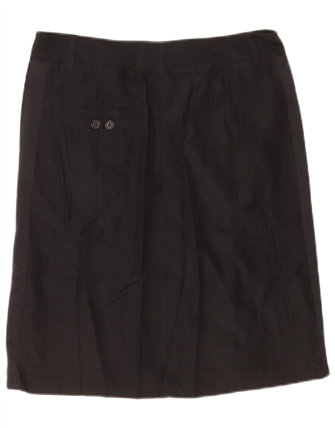 Sisley Damen Gerader Rock W30 Medium Schwarz
