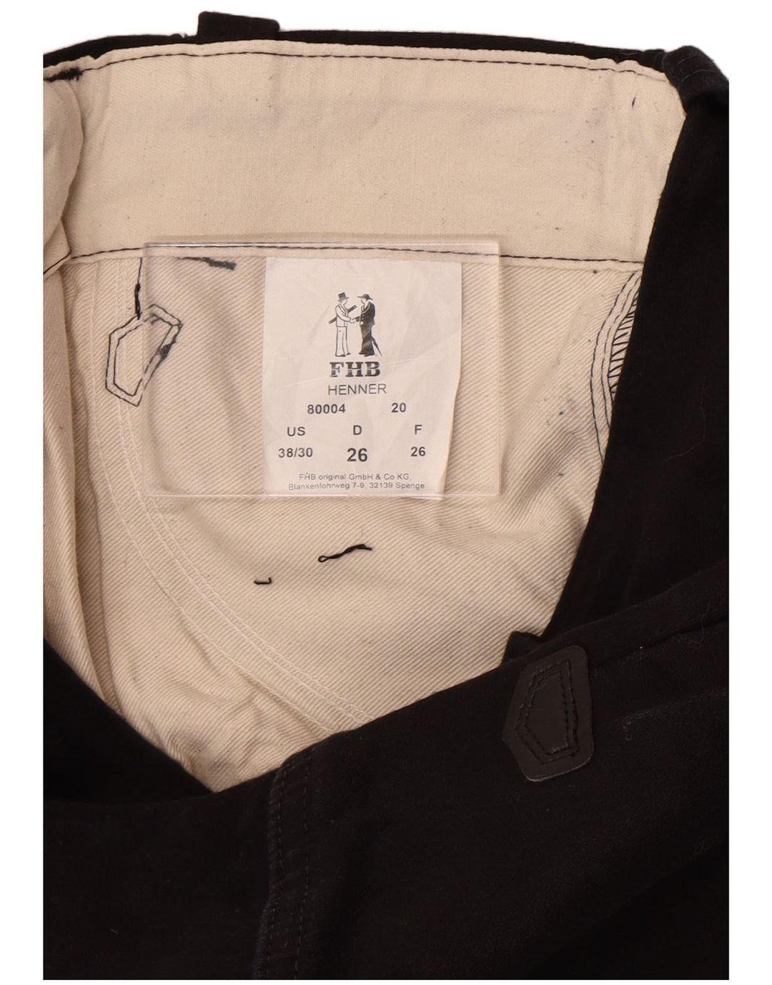 FHB Bootcut-Cargohose für Damen, W38, L30, schwarze Baumwolle
