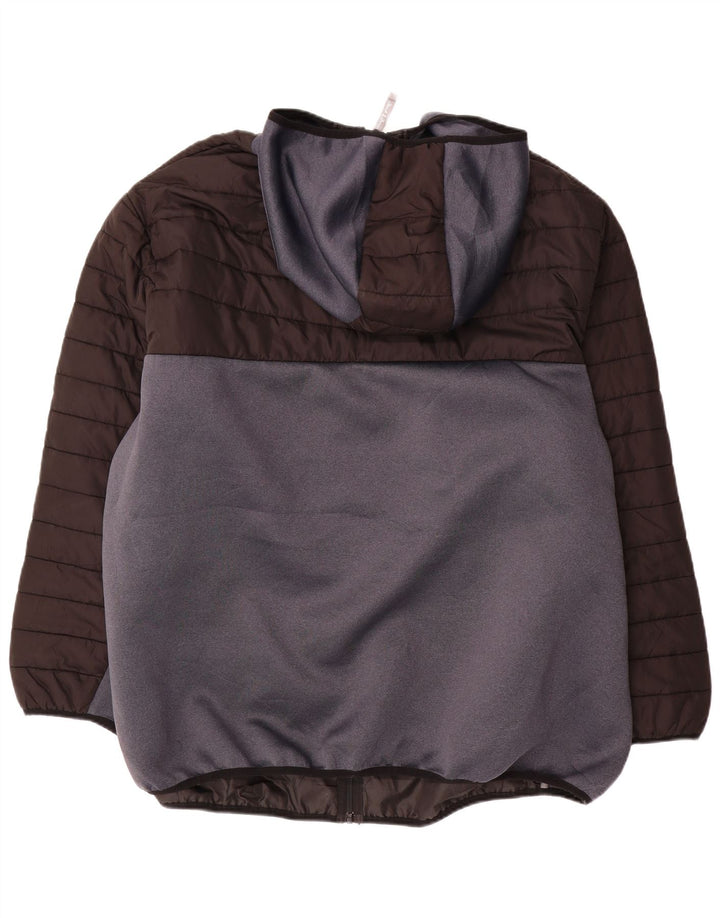 Jack & Jones Herren-Jacke mit Kapuze, gepolstert, UK 46 3XL, Schwarz, Polyester