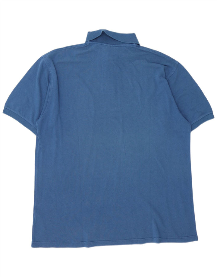 TRUSSARDI Herren Poloshirt XL Blau Baumwolle