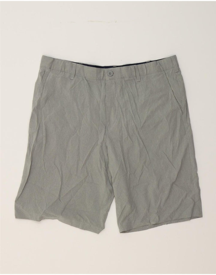 IZOD Mens Chino Shorts W38 XL Grey Polyester Vintage Izod and Second-Hand Izod from Messina Hembry 