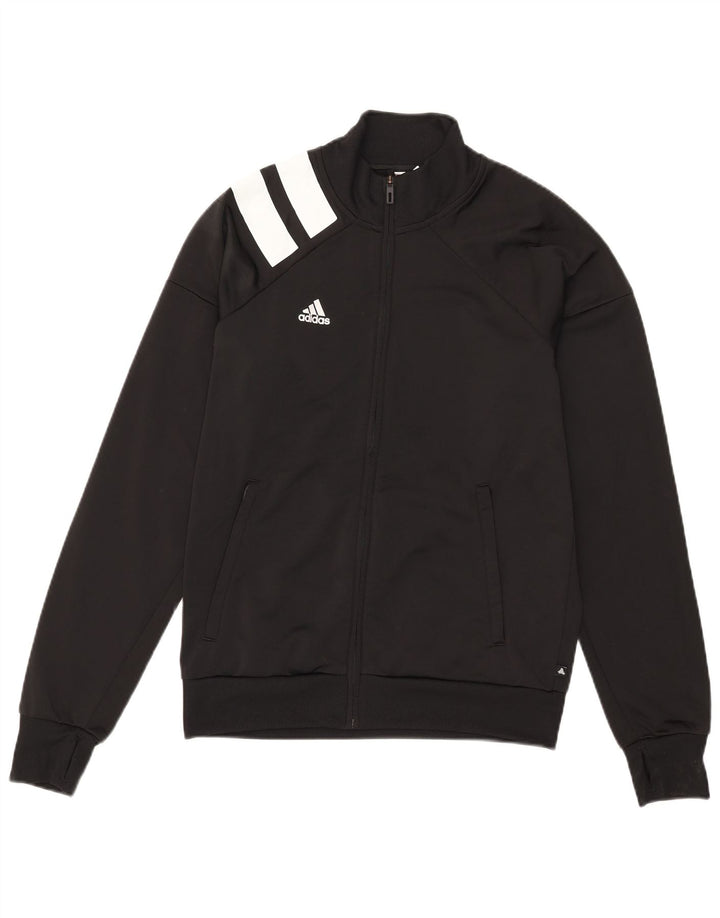Adidas Herren-Trainingsanzug-Top-Jacke, Mittelschwarzes Colourblock-Polyester