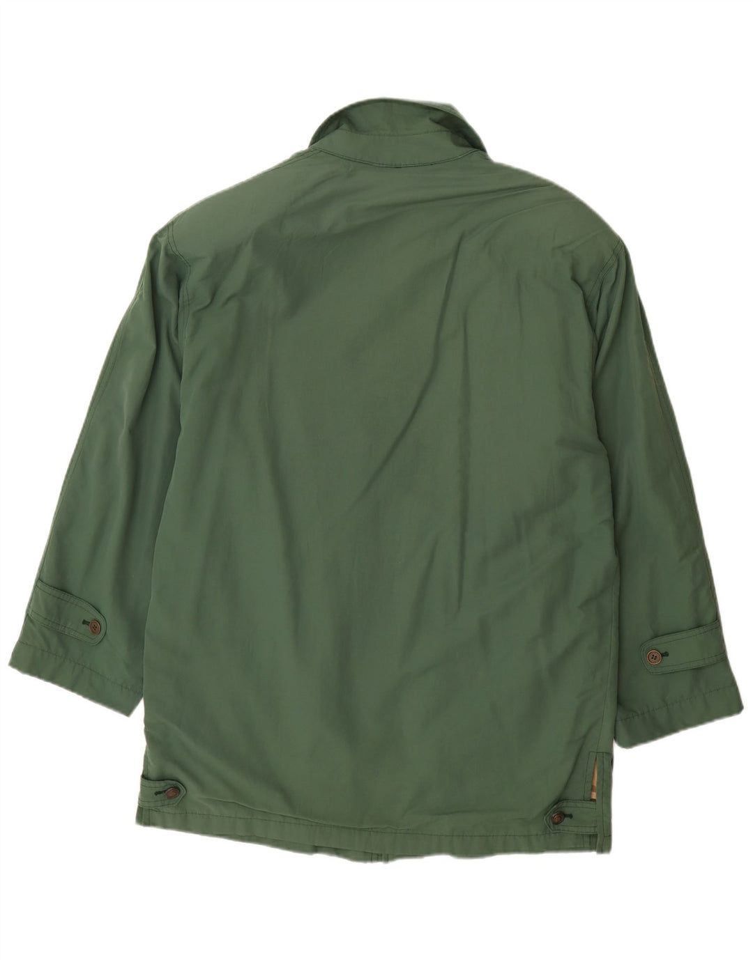 Burberrys Herren-Utility-Jacke IT 52 Large aus grüner Baumwolle