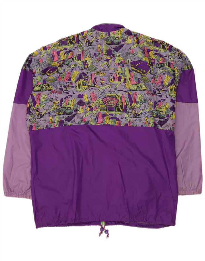 J JEANTEX Herren-Regenjacke mit lockerer Passform, UK 40, Größe L, Lila, Farbblock