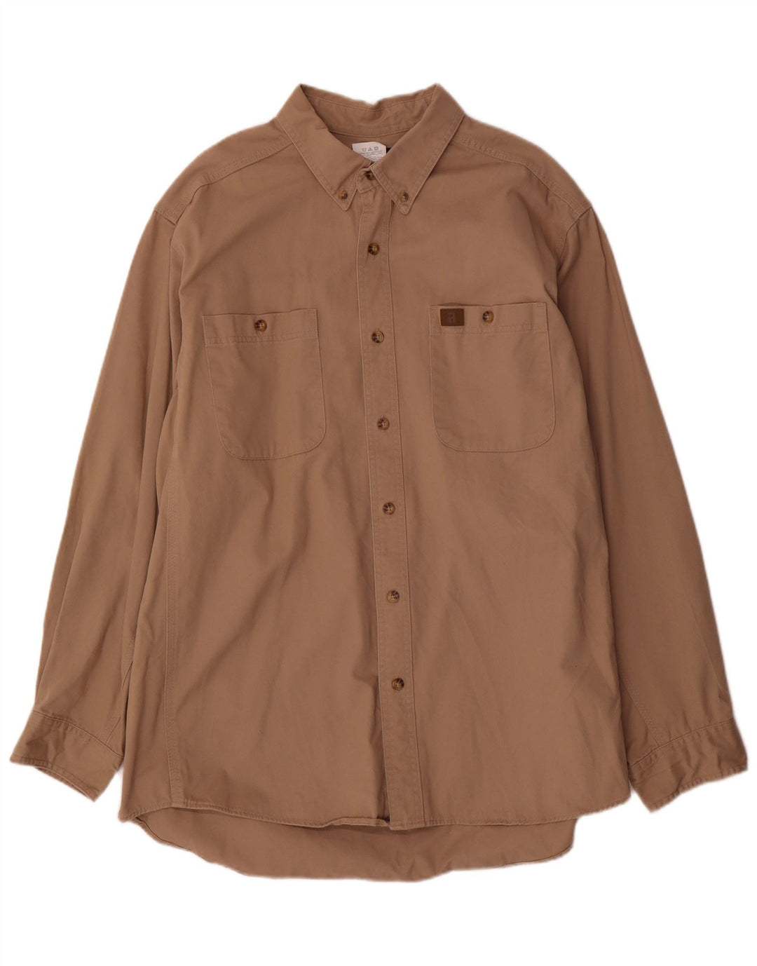 Wrangler Herrenhemd XL, braune Baumwolle