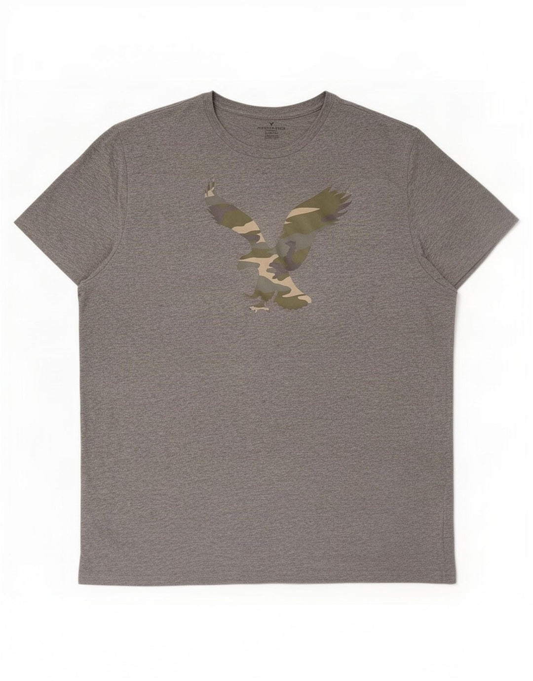 American Eagle Herren-T-Shirt mit Grafik, 2XL, graue Baumwolle