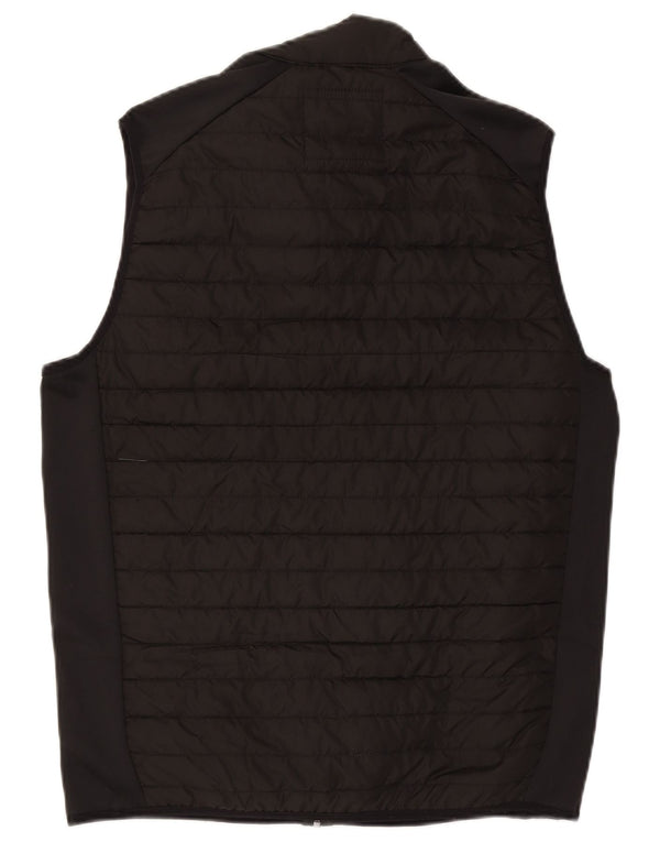Jack & Jones Herren Wattierte Weste UK 40 Large Schwarz Colourblock Polyester