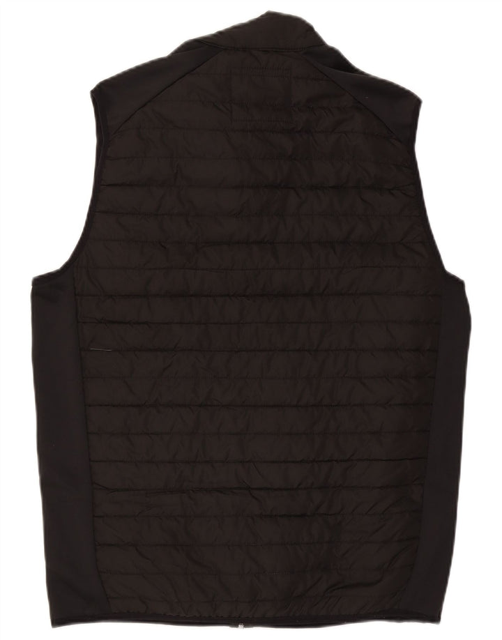 Jack & Jones Herren Wattierte Weste UK 40 Large Schwarz Colourblock Polyester
