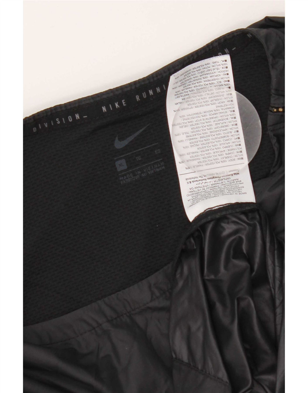 Nike Damen-Laufpullover-Trainingsanzugoberteil UK 18 XL Schwarz Polyester