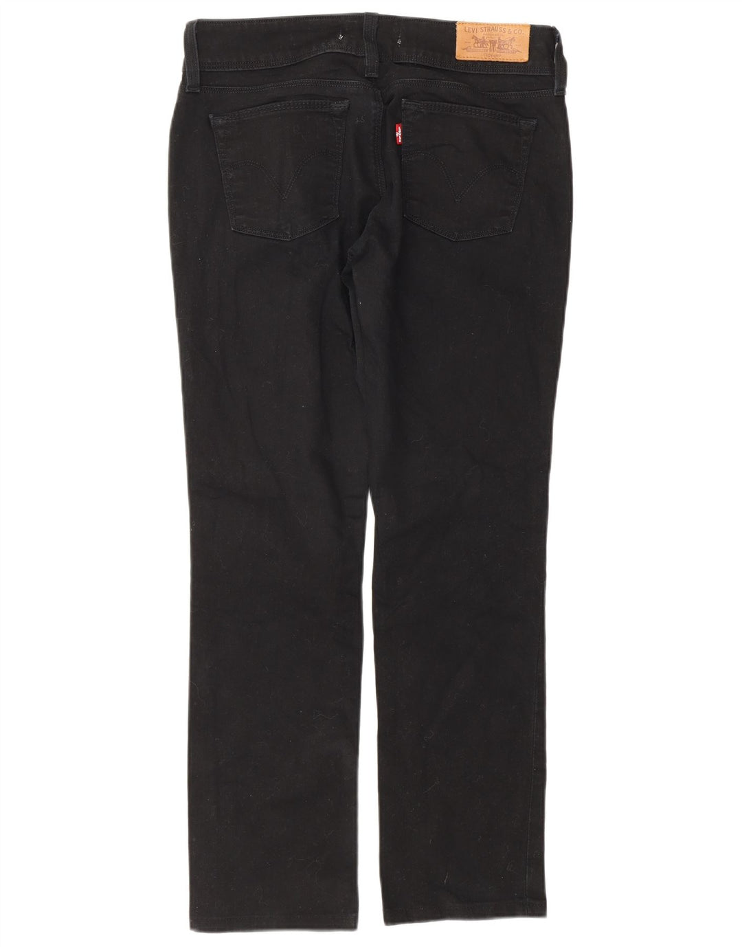 Levi's Damen 571 Slim Jeans W28 L27 Schwarz