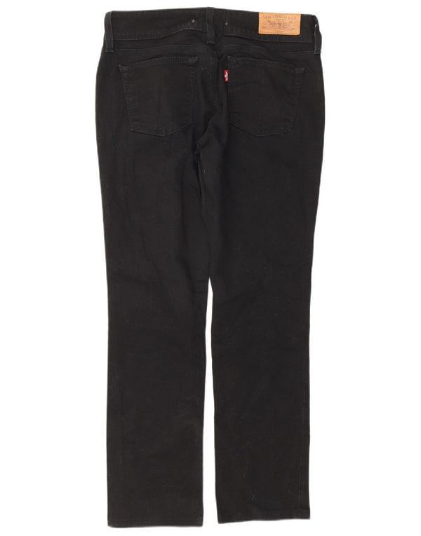 Levi's Damen 571 Slim Jeans W28 L27 Schwarz