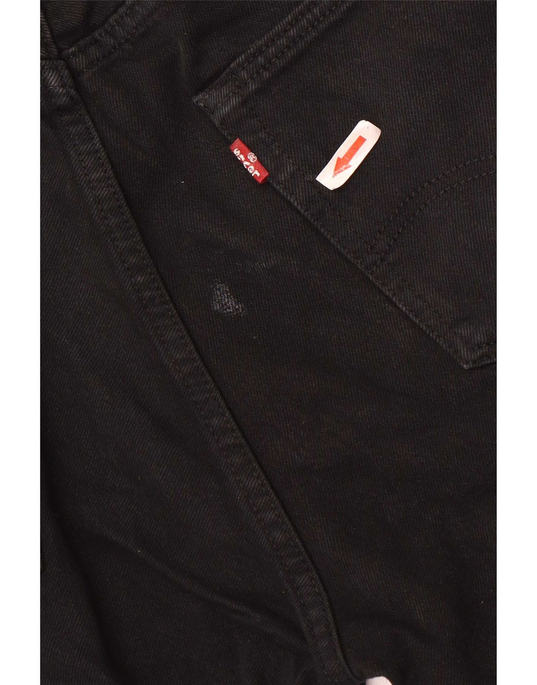 Levi's Herren 501 Straight Jeans W32 L34 Schwarze Baumwolle