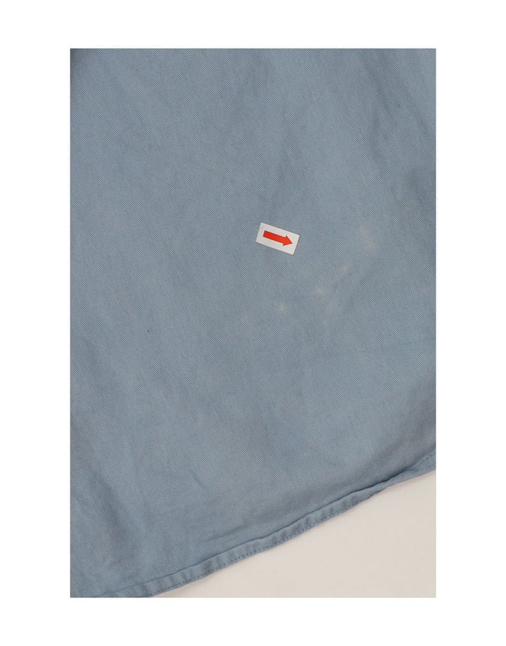 WRANGLER Mens Short Sleeve Shirt XL Blue Cotton Vintage Wrangler and Second-Hand Wrangler from Messina Hembry 