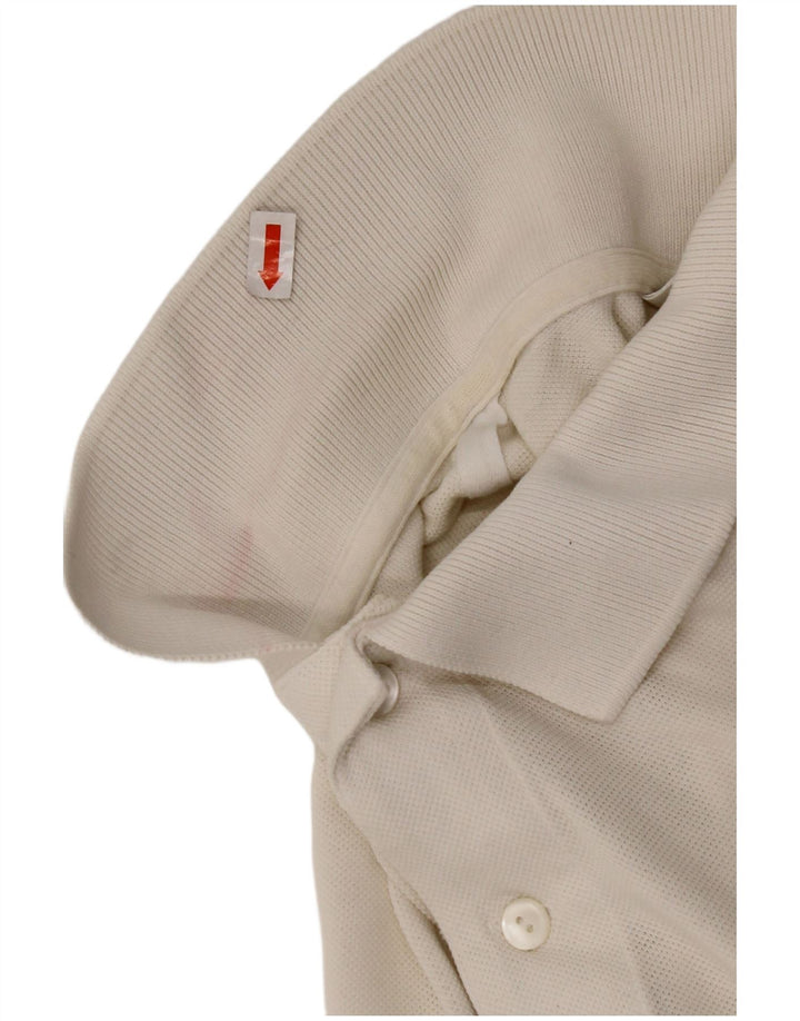 LACOSTE Herren-Poloshirt, Größe 3, klein, weiße Baumwolle