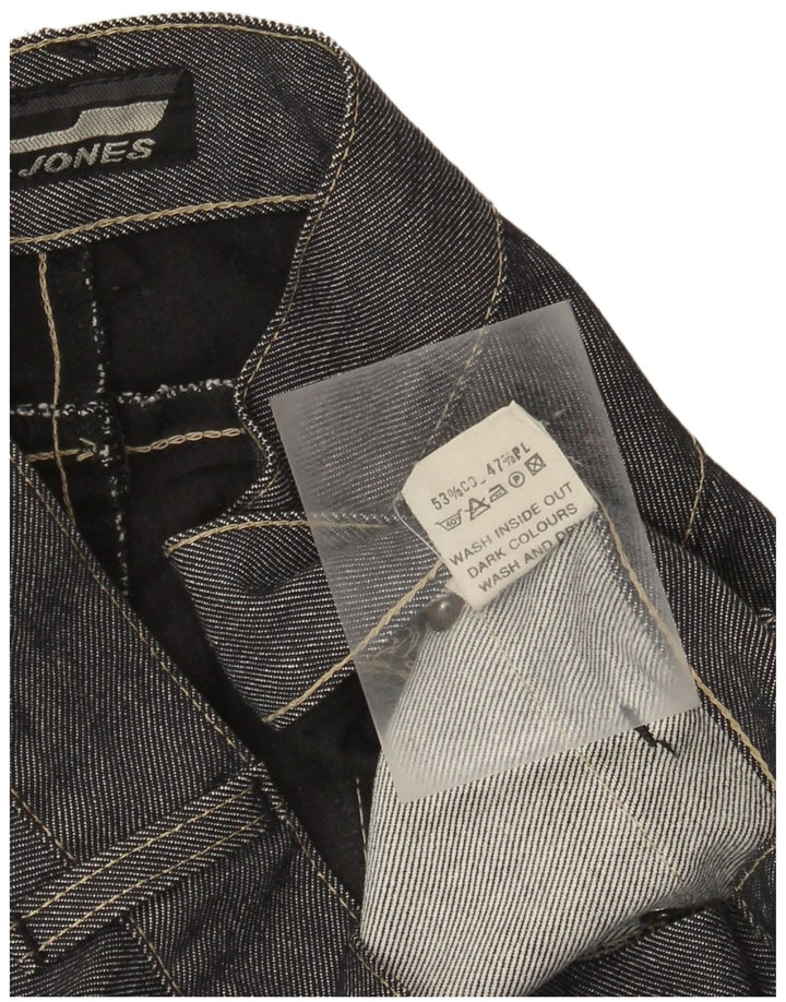Jack & Jones Herren Straight Jeans W34 L32 Blaue Baumwolle