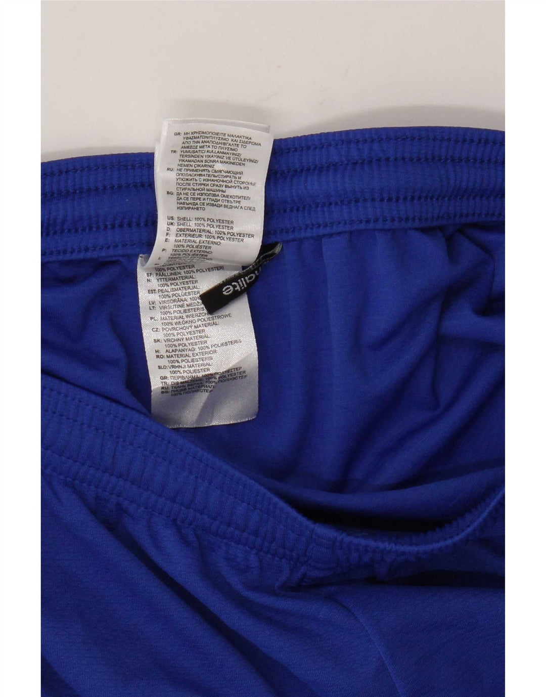 Adidas Damen Climalite Sport Shorts UK 10 Small Blau Polyester