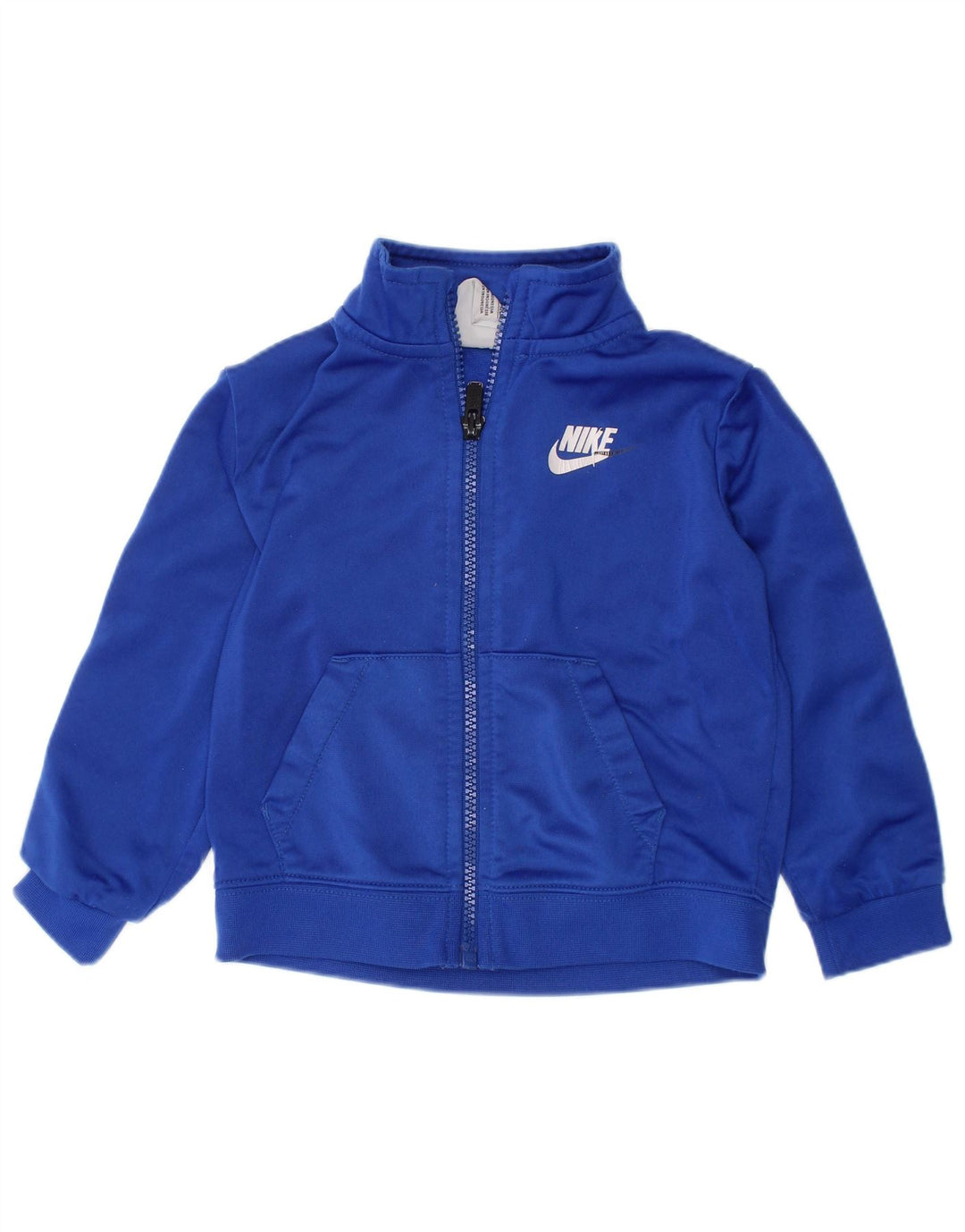 NIKE Baby-Jungen-Trainingsanzug-Topjacke mit Grafik, 18–24 Monate, blaues Farbblockdesign