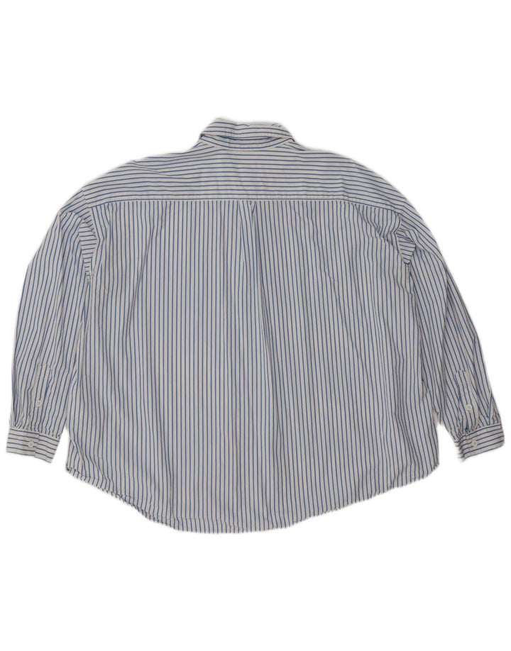 Levi's Damen-Oversize-Hemd UK 14 Mittelblau gestreift aus Baumwolle