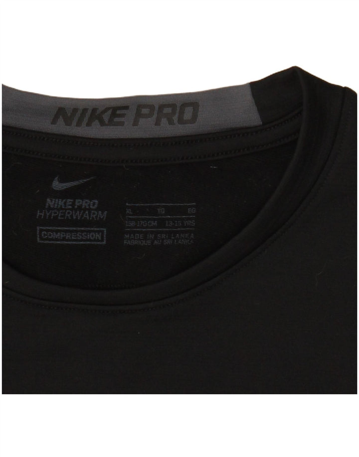 Nike Jungen Graphic Top Langarm 13–14 Jahre XL Schwarz