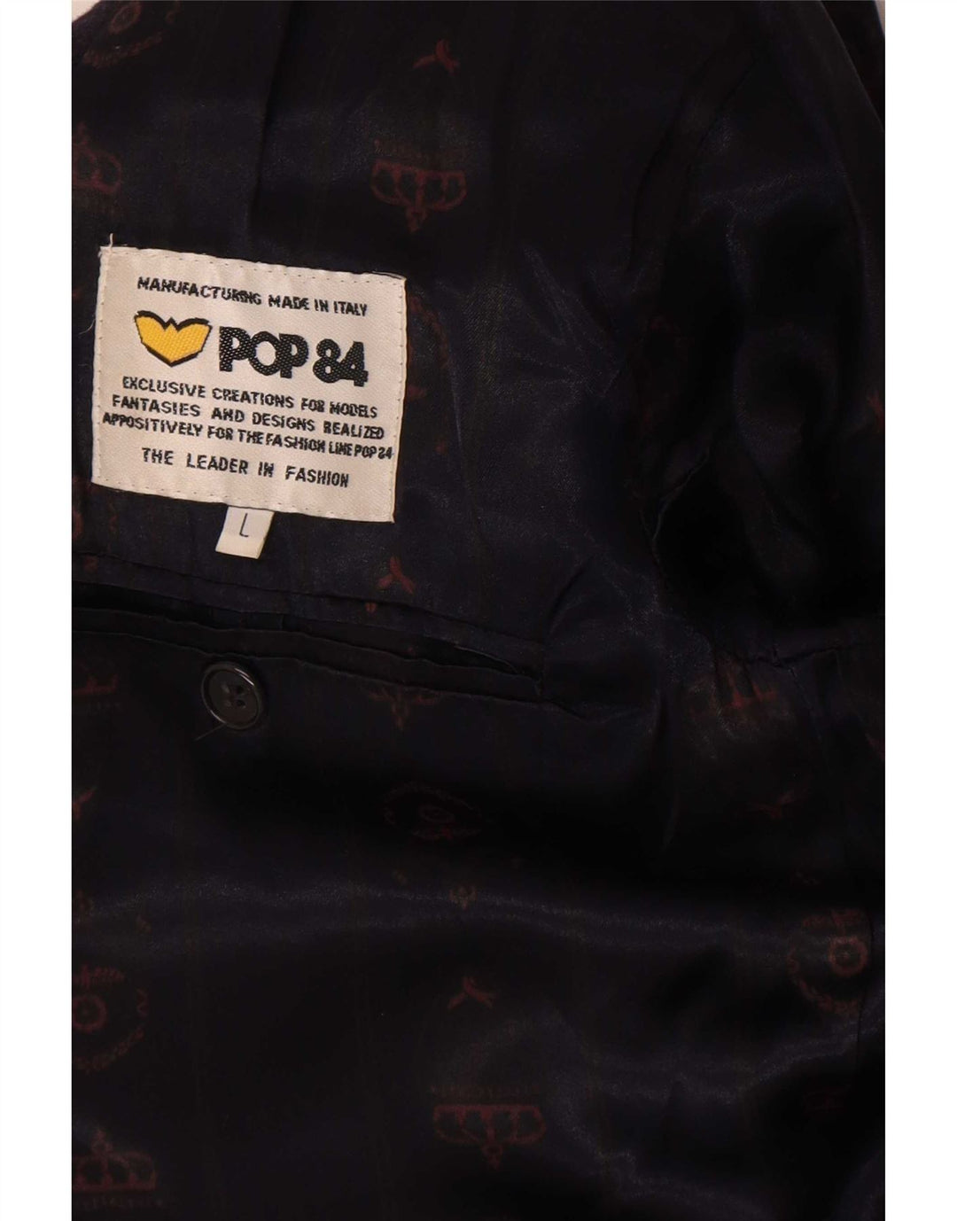POP 84 Herren-Blazer mit 2 Knöpfen, Gr. 40, Schwarz