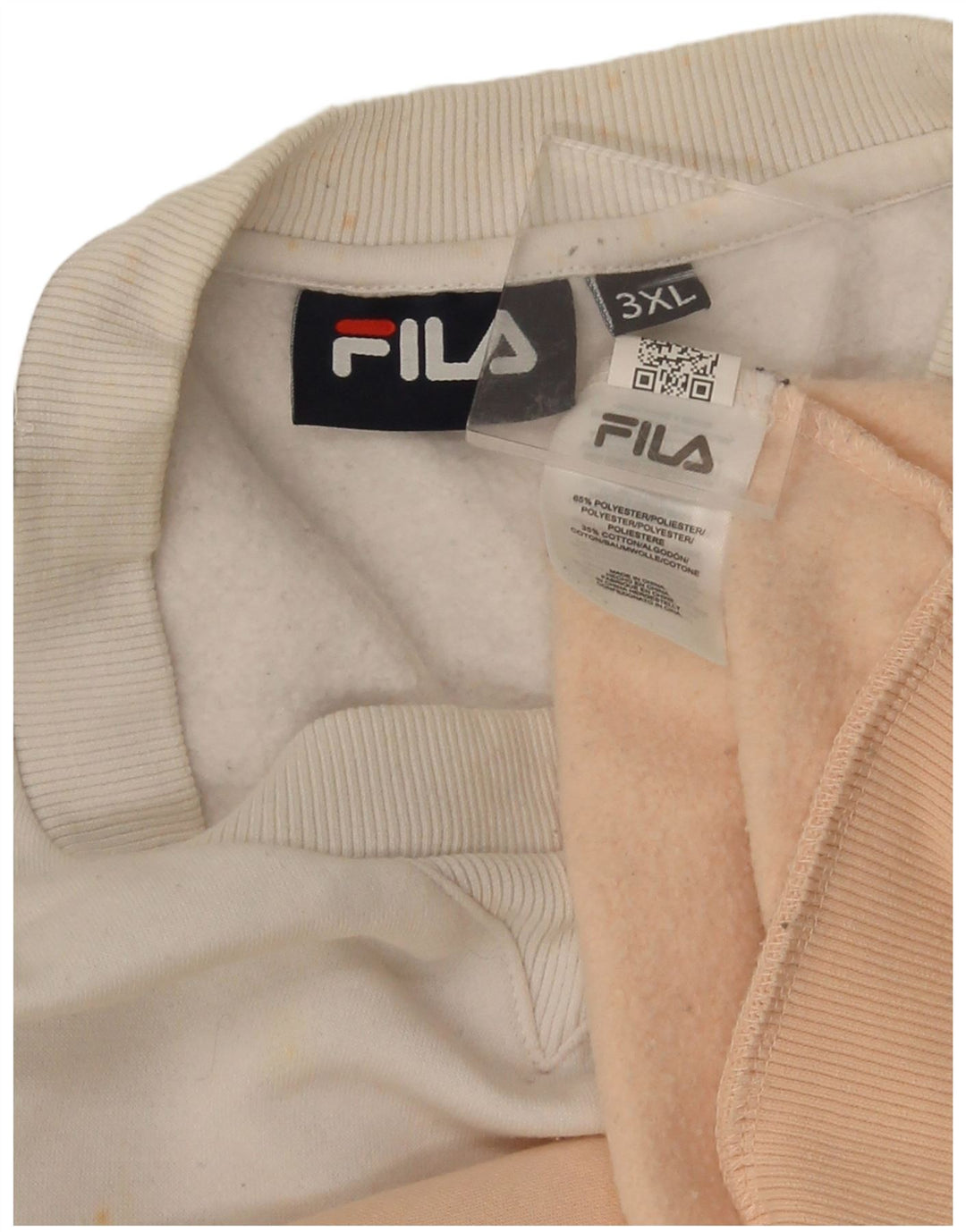 Fila Damen Grafik-Sweatshirt-Pullover UK 22 3XL Pink Colourblock Polyester