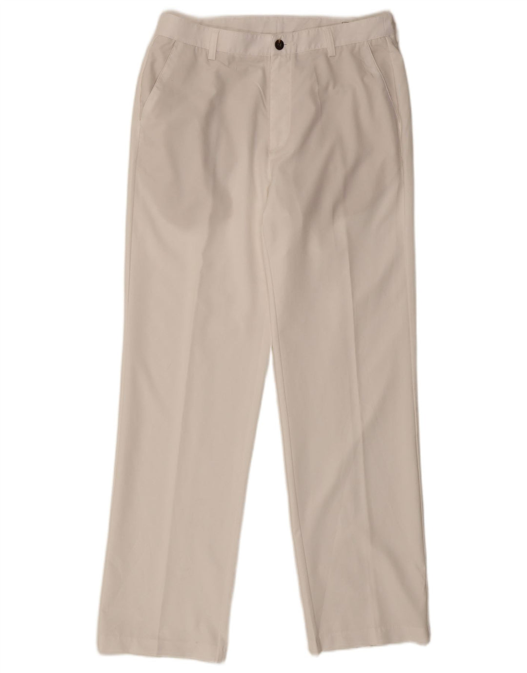 ADIDAS Mens Climacool Straight Casual Trousers W34 L32  White Polyester