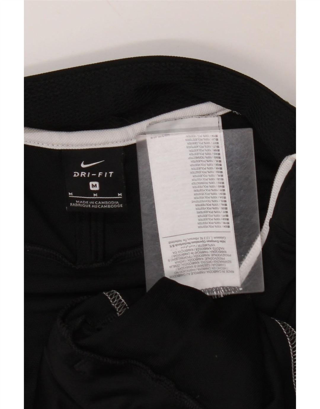 NIKE Herren-Trainingsanzug-Top-Jacke, Mittelschwarzes Farbblock-Polyester