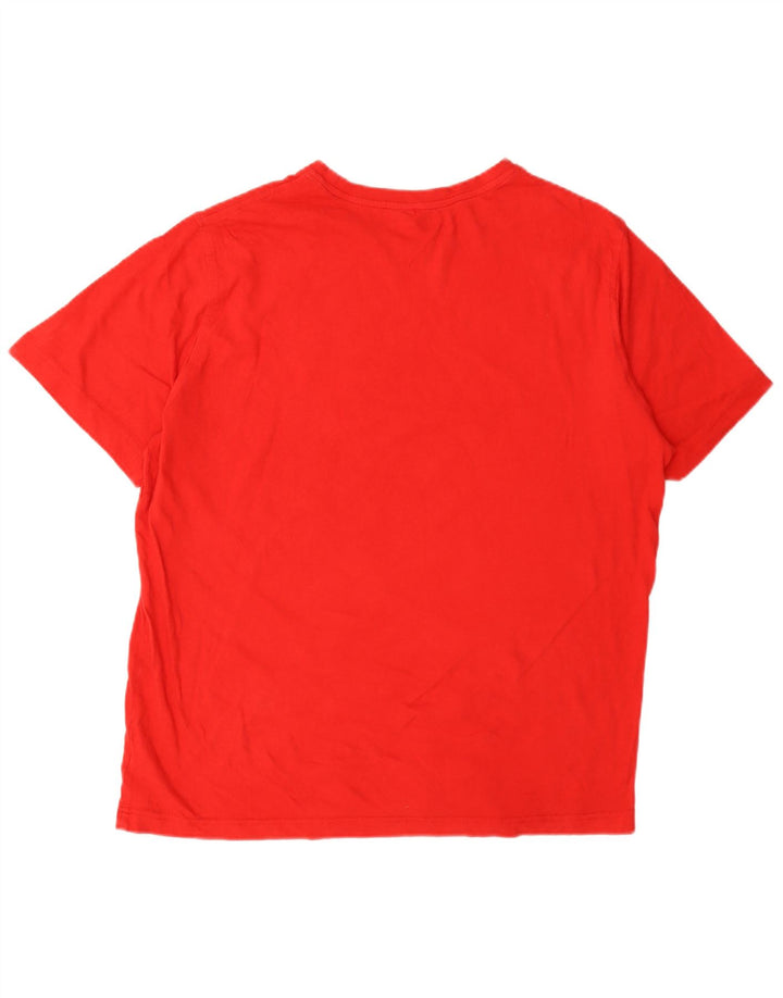 Champion Herren-T-Shirt mit Grafik, Größe L, aus roter Baumwolle