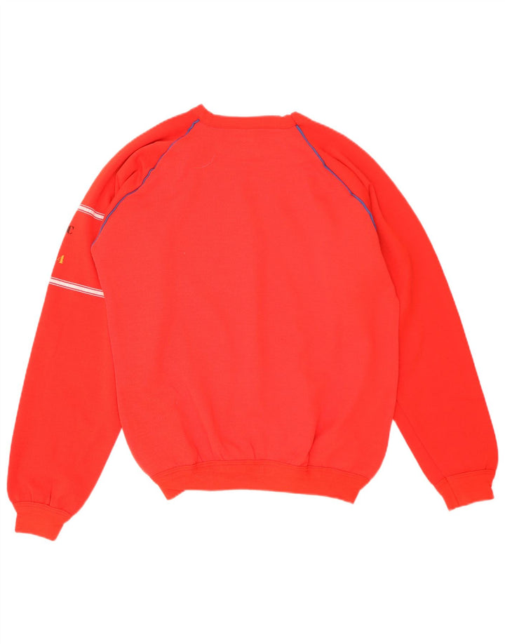 Samar Herren-Sweatshirt mit Grafik, groß, rotes Acryl