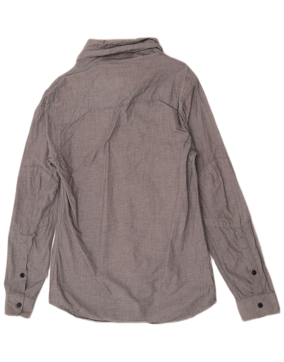 Jack & Jones Herren-Hemd mit Rollkragen, Größe S, Grau, Baumwolle