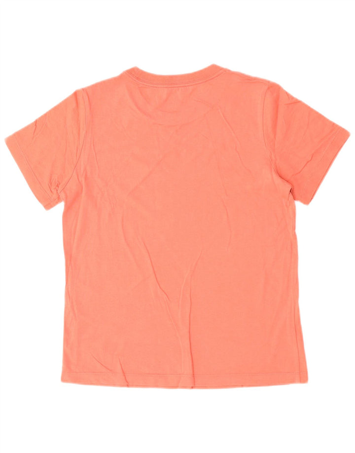 Converse Damen Grafik-T-Shirt-Oberteil UK 10 Small Orange Baumwolle